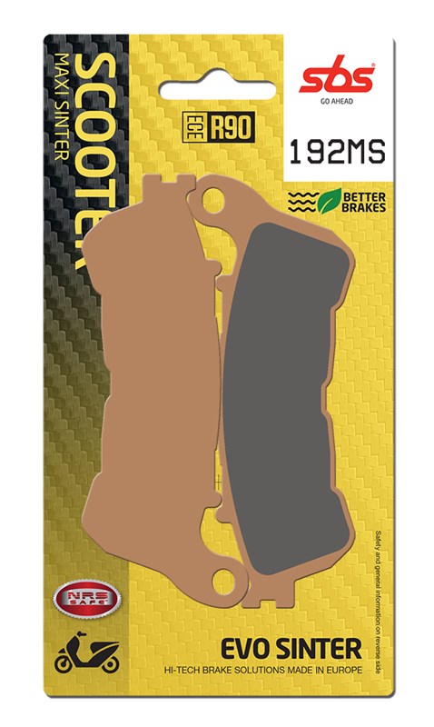 SBS brake pads KH388 maxi sinteredsinteredcolour gold (192MS)